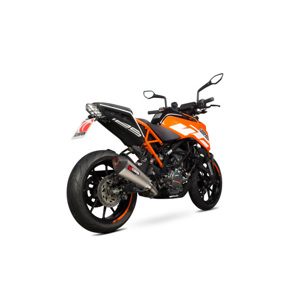 Scorpion Exhaust KTM Duke 125 2017 - 2020 Serket Taper Slip-on Titanium Sleeve